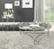 Peony Coffee Table, Clear Acrylic, Stainless Steel & Clear Glass